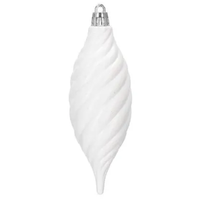 Maxi 72 dielna sada vianočných ozdôb biela