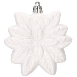 Maxi 72 dielna sada vianočných ozdôb biela