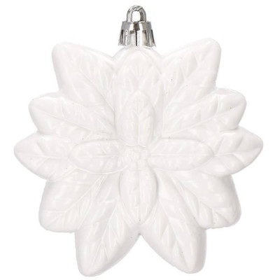 Maxi 72 dielna sada vianočných ozdôb biela