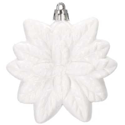 Maxi 72 dielna sada vianočných ozdôb biela