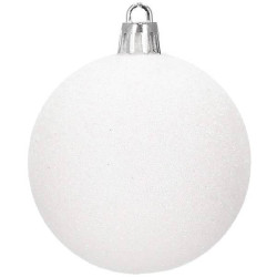 Maxi 72 dielna sada vianočných ozdôb biela