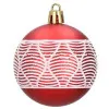 Maxi 105 dielna sada vianočných ozdôb červeno-biela