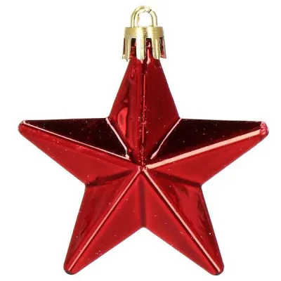 Maxi 105 dielna sada vianočných ozdôb červeno-biela