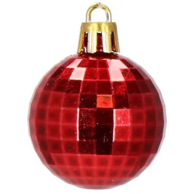 Maxi 105 dielna sada vianočných ozdôb červeno-biela