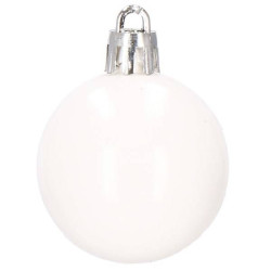 Maxi 105 dielna sada vianočných ozdôb červeno-biela