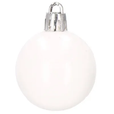 Maxi 105 dielna sada vianočných ozdôb červeno-biela