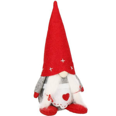 Škriatok GNOM v dievčenskom oblečku 27 cm