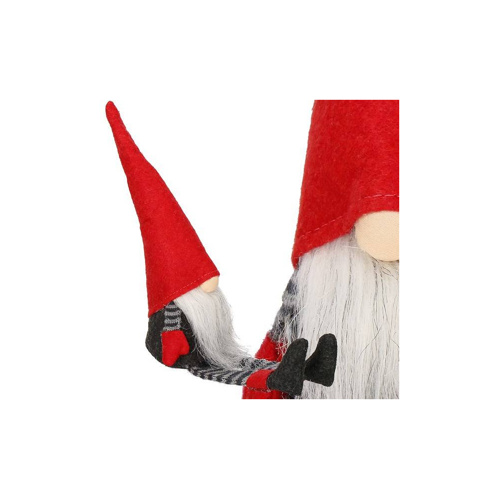 Škriatok GNOM v pruhovanom obleku 38 cm