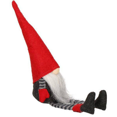 Škriatok GNOM v pruhovanom obleku 38 cm