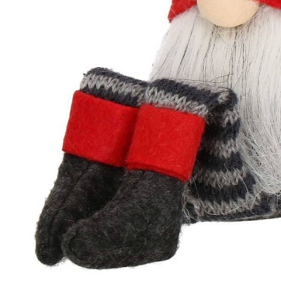 Škriatok GNOM v pruhovanom obleku 38 cm