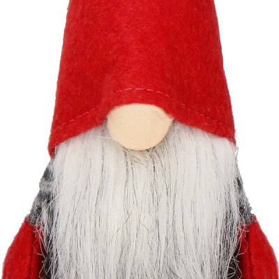 Škriatok GNOM v pruhovanom obleku 38 cm