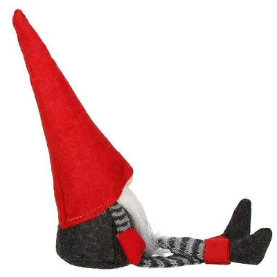 Škriatok GNOM v pruhovanom obleku 38 cm