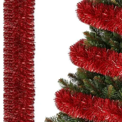 Vianočná reťaz Girlanda 6m červená