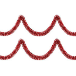 Vianočná reťaz Girlanda 6m červená