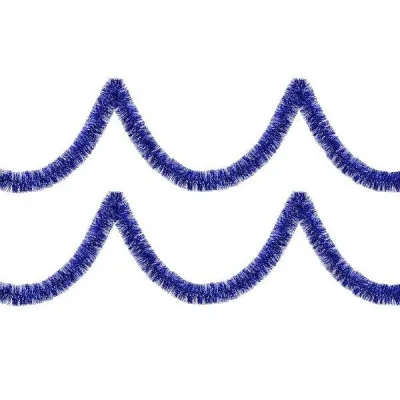 Vianočná reťaz Girlanda 6m modrá