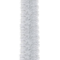 Vianočná reťaz Girlanda Premium 6m bielo-strieborná