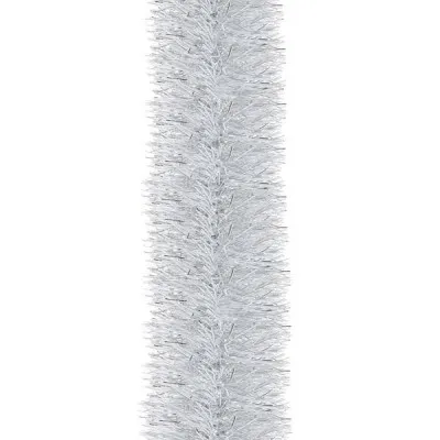 Vianočná reťaz Girlanda Premium 6m bielo-strieborná