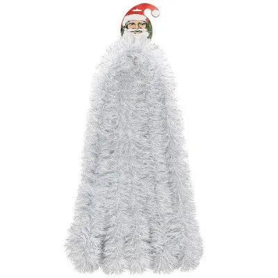 Vianočná reťaz Girlanda Premium 6m bielo-strieborná