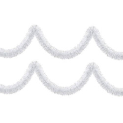 Vianočná reťaz Girlanda Premium 6m bielo-strieborná