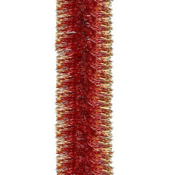 Vianočná reťaz Girlanda Premium 6m červeno-zlatá