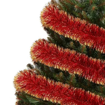 Vianočná reťaz Girlanda Premium 6m červeno-zlatá