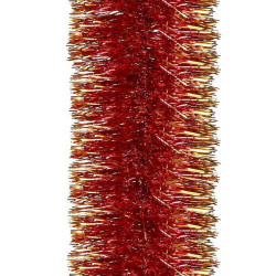 Vianočná reťaz Girlanda Premium 6m červeno-zlatá