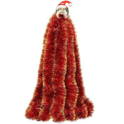 Vianočná reťaz Girlanda Premium 6m červeno-zlatá