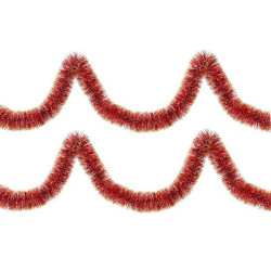 Vianočná reťaz Girlanda Premium 6m červeno-zlatá