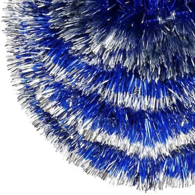 Vianočná reťaz Girlanda Premium 6m modro-strieborná