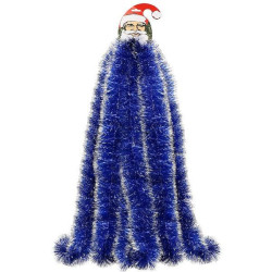 Vianočná reťaz Girlanda Premium 6m modro-strieborná