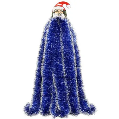 Vianočná reťaz Girlanda Premium 6m modro-strieborná