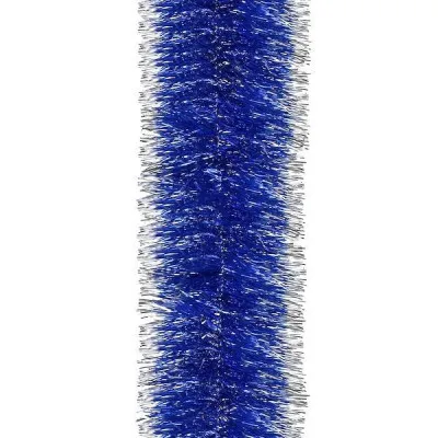 Vianočná reťaz Girlanda Premium 6m modro-strieborná