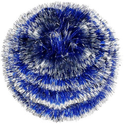 Vianočná reťaz Girlanda Premium 6m modro-strieborná