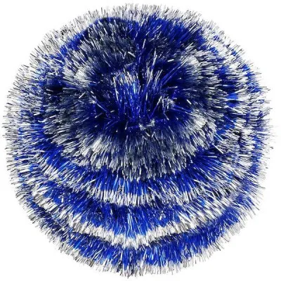 Vianočná reťaz Girlanda Premium 6m modro-strieborná