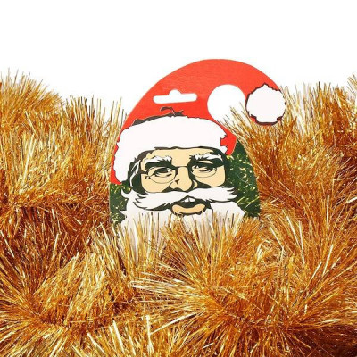 Vianočná reťaz Girlanda Premium 6m zlatá