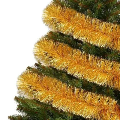 Vianočná reťaz Girlanda Premium 6m zlatá