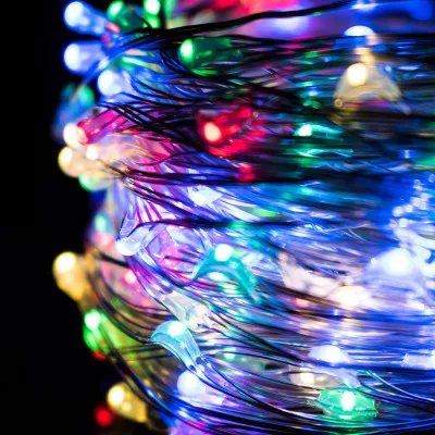 LED reťaz Nano - 10m, 100LED, 8 funkcií, IP44, multicolor