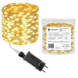 LED reťaz Nano Ježko - 3m, 300LED, 8 funkcií, IP44, teplá biela
