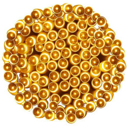 LED svetelná reťaz - 9m, 120LED, 8 funkcií, 3xAA, IP44, teplá biela