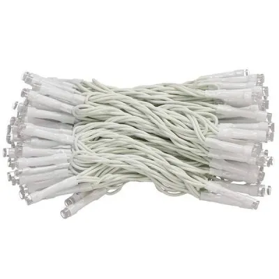 LED svetelná reťaz - 9m, 120LED, 8 funkcií, 3xAA, IP44, teplá biela