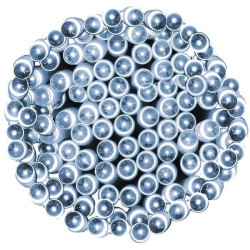 LED svetelná reťaz - 9m, 120LED, 8-funkcií, 3xAA, IP44, studená biela