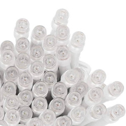 LED svetelná reťaz - 9m, 120LED, 8-funkcií, 3xAA, IP44, studená biela