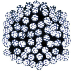 LED svetelná reťaz - 9m, 120LED Kryštál, 8 funkcií, 3xAA, IP44, studená biela