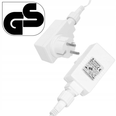 LED kvaple - 22,5m, 500LED, IP44, studená biela + záblesky