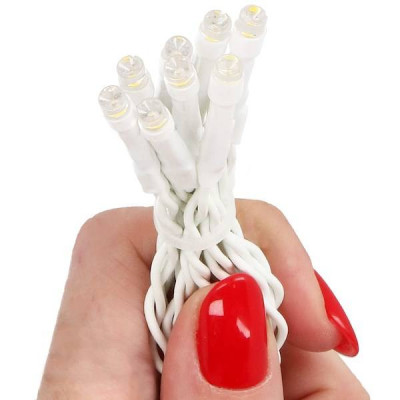 LED kvaple - 22,5m, 500LED, IP44, teplá biela + záblesky