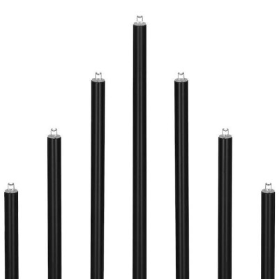 LED vianočný svietnik - 9 sviečok, 27cm, 3xAA, čierny