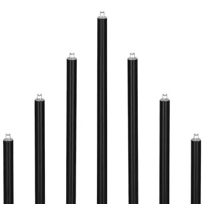 LED vianočný svietnik - 9 sviečok, 27cm, 3xAA, čierny