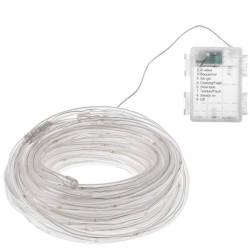 LED svetelná hadica - 5m, 50LED, 8 funkcií, 3xAA, IP44, multicolor