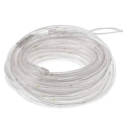 LED svetelná hadica - 5m, 50LED, 8 funkcií, 3xAA, IP44, teplá biela