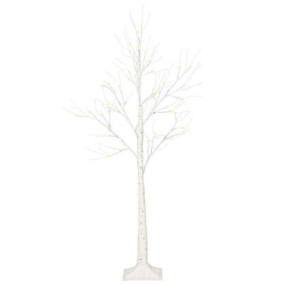 LED stromček Breza - 120cm, 48LED, IP44, teplá biela